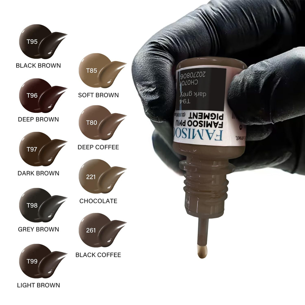 FAMISOO PMU bottle cap close-up showing secure seal for hygienic use.