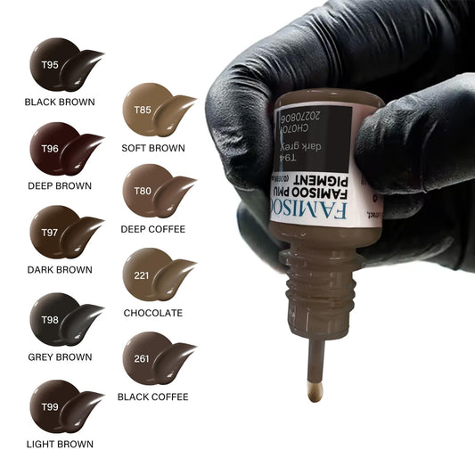 FAMISOO PMU bottle cap close-up showing secure seal for hygienic use.