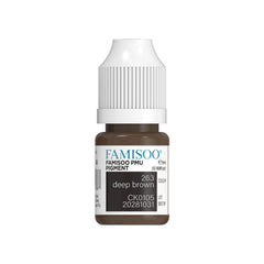 FAMISOO PMU eyebrow pigment bottle for precise brow color application.