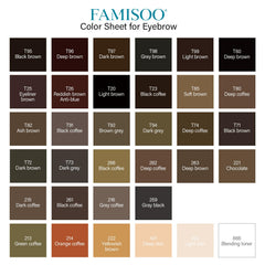FAMISOO PMU eyebrow pigment delivers consistent formula for natural results.