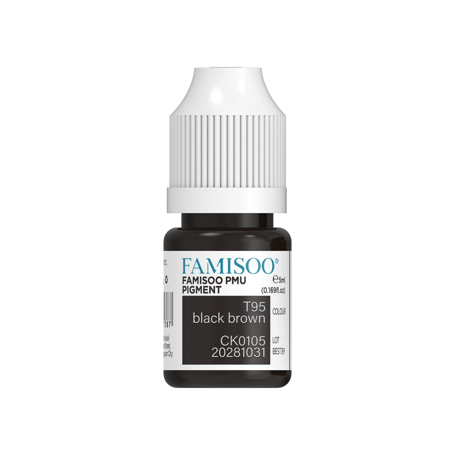 FAMISOO PMU pigments eyebrow ink jar for precise microblading color blending.