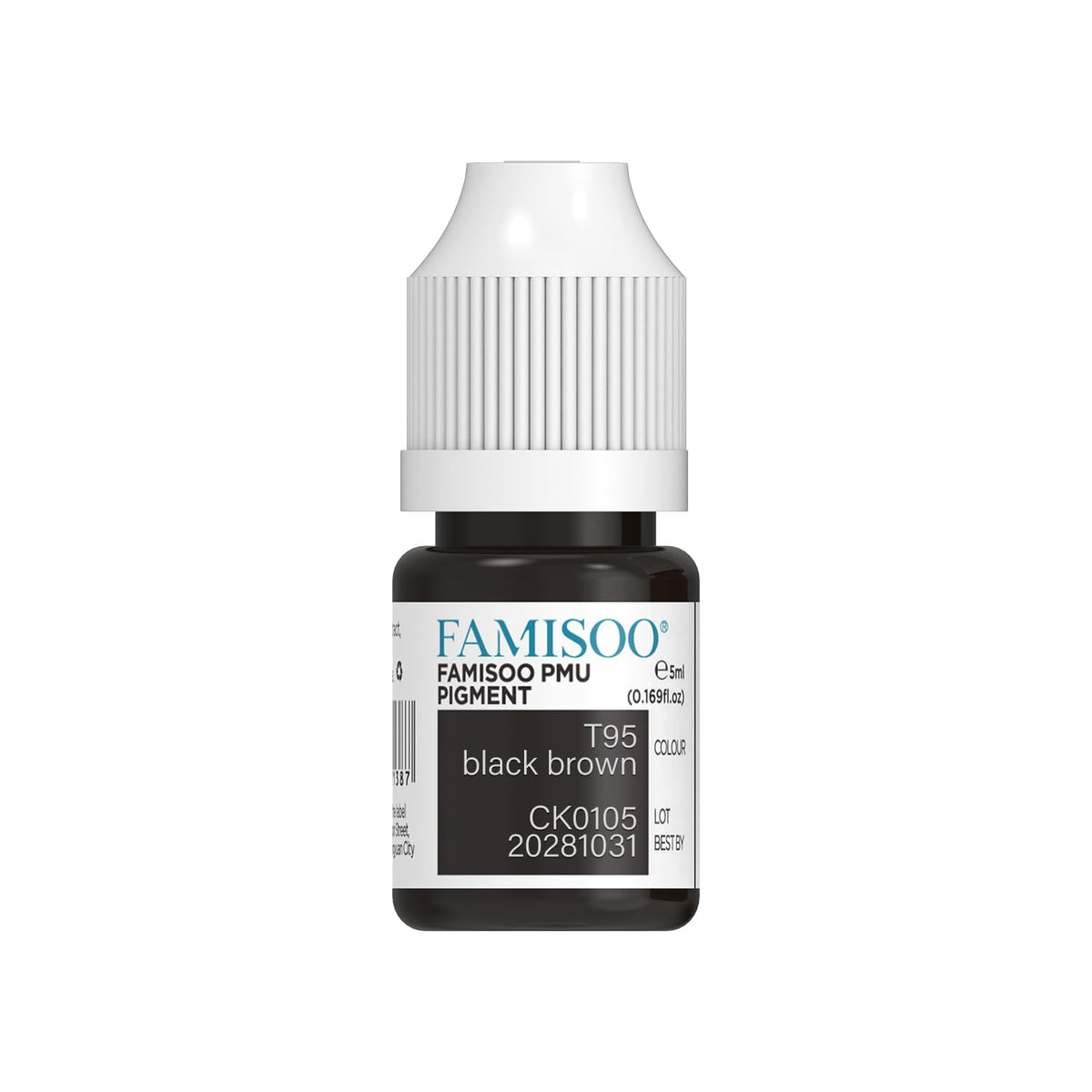 FAMISOO PMU pigments eyebrow ink jar for precise microblading color blending.