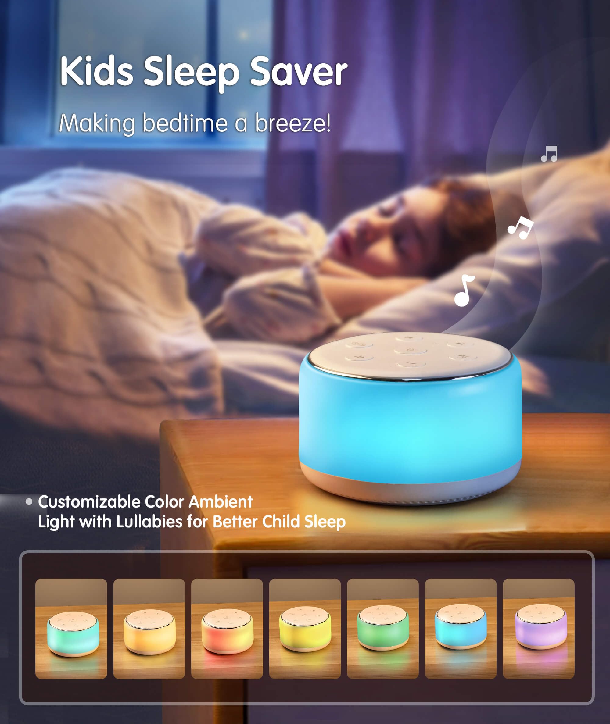 FamiSym rechargeable battery ensures hours of use during naps and travel