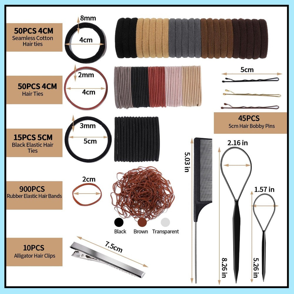 Fandamei 4mm black elastic ties for a strong, snag-free hold