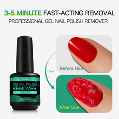 Fanisn remover bottle 15ml close-up highlighting a compact acetone-free formula