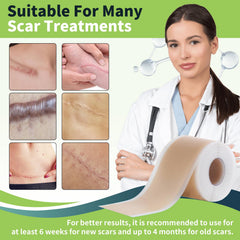 FANPARE scar tape on skin provides comfortable, discreet scar coverage