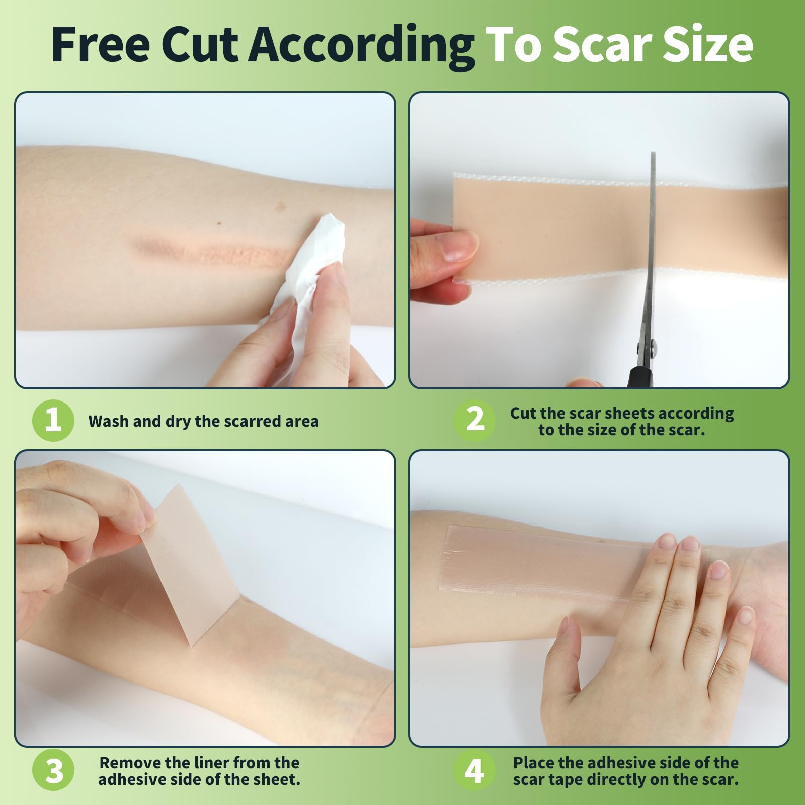 FANPARE scar tape remains in place during shower for everyday wear