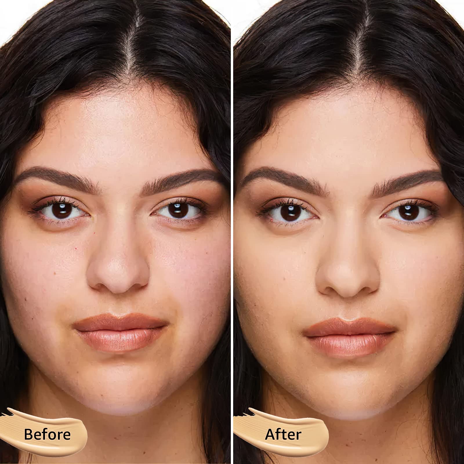Fanterday CC cream swirl closeup shows creamy texture for smooth coverage.