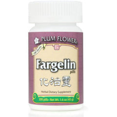 Fargelin Pills Plum Flower label close-up