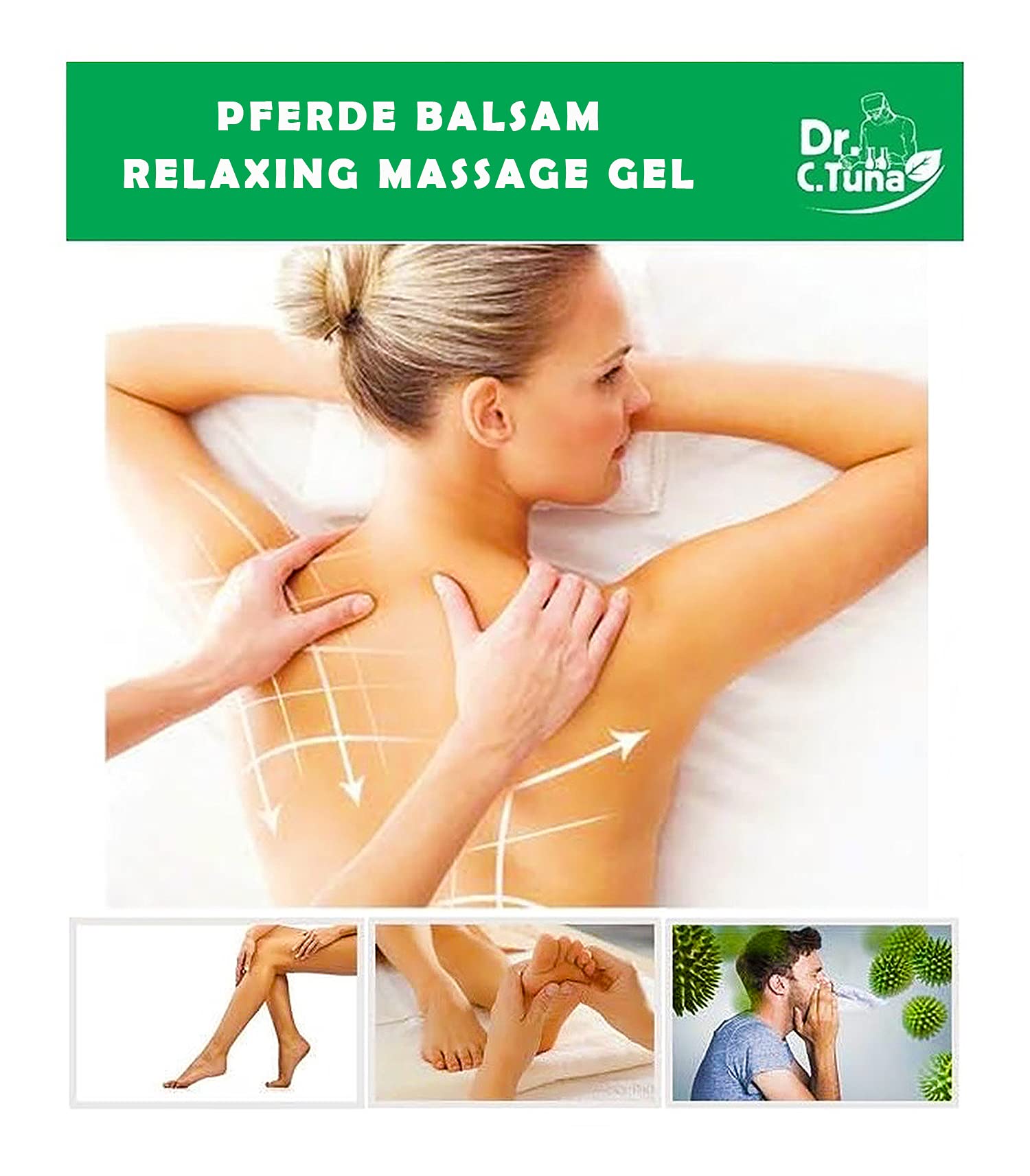 Product packaging of FARMASI Dr. C. Tuna Massage Gel