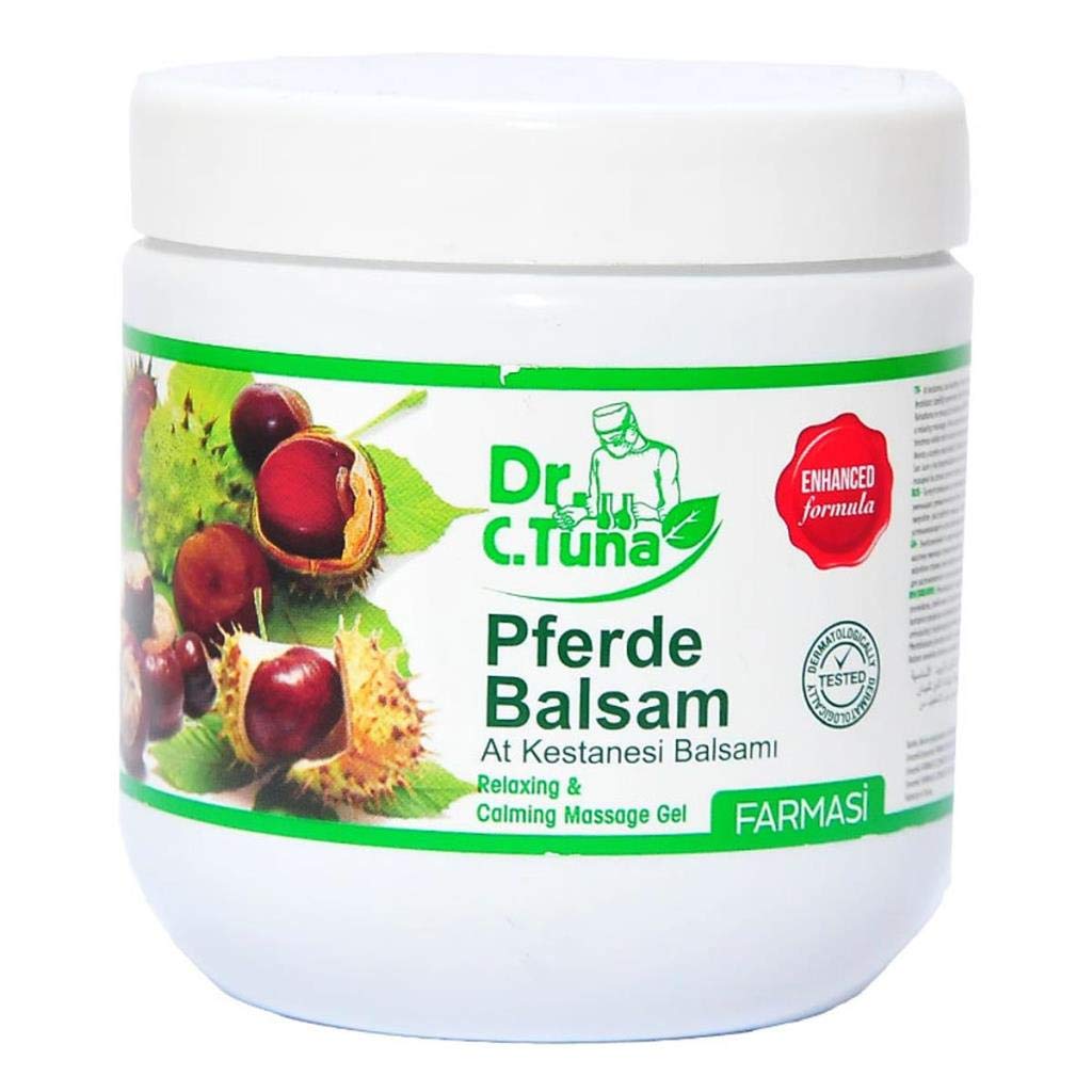 Herbal ingredients including horse chestnut extract and menthol