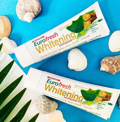 Illustration of natural ingredients miswak, aloe vera and tea tree