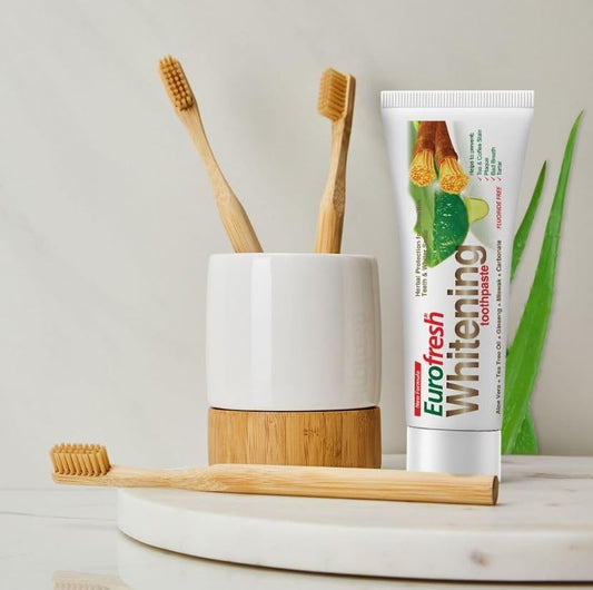 Whitening toothpaste gel texture on white background
