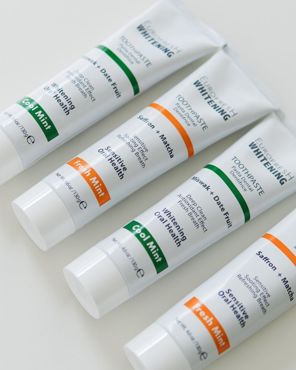 Matcha and saffron antioxidants concept for oral care