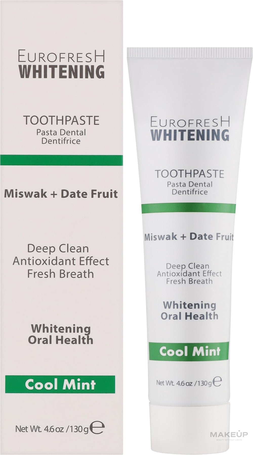Toothpaste being dispensed onto a toothbrush