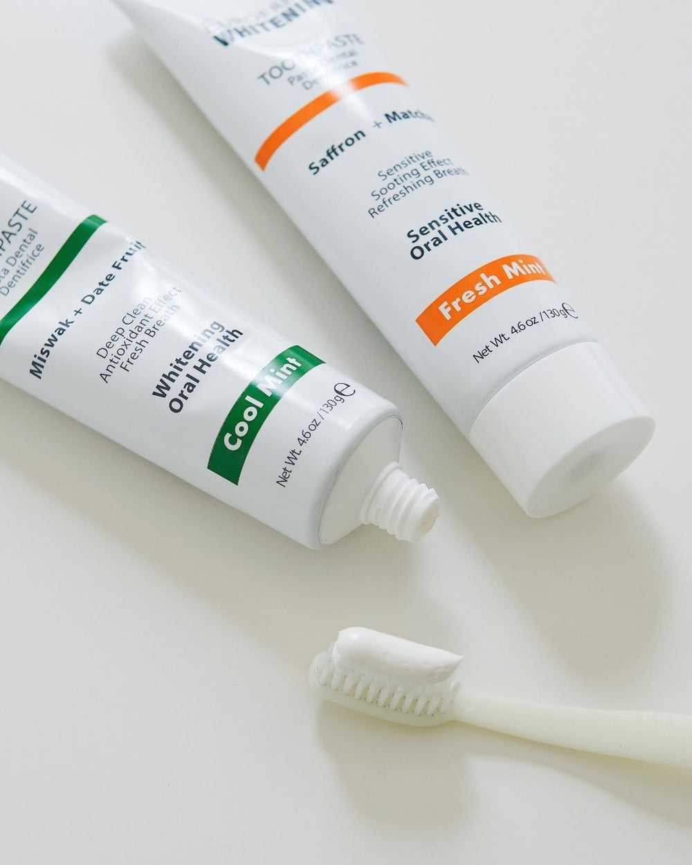 Fresh breath concept with mint and clean smile