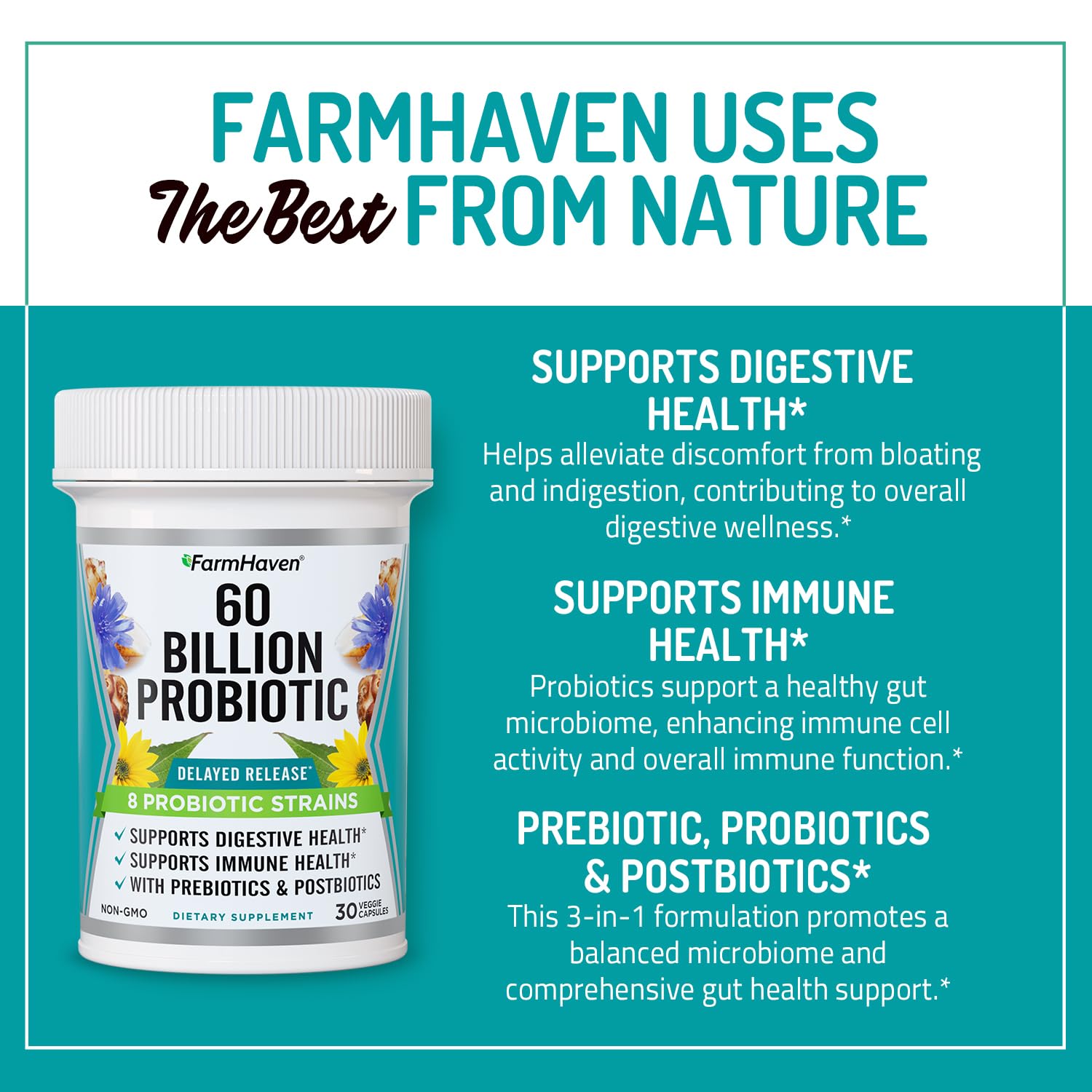 Prebiotic ingredients Chicory Root and Jerusalem Artichoke Root
