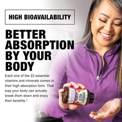 Visuals highlighting immunity, energy, skin & hair benefits