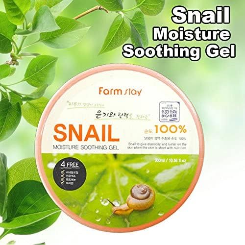 FARMSTAY snail gel with water-like texture provides refreshing hydration on sun-exposed skin.