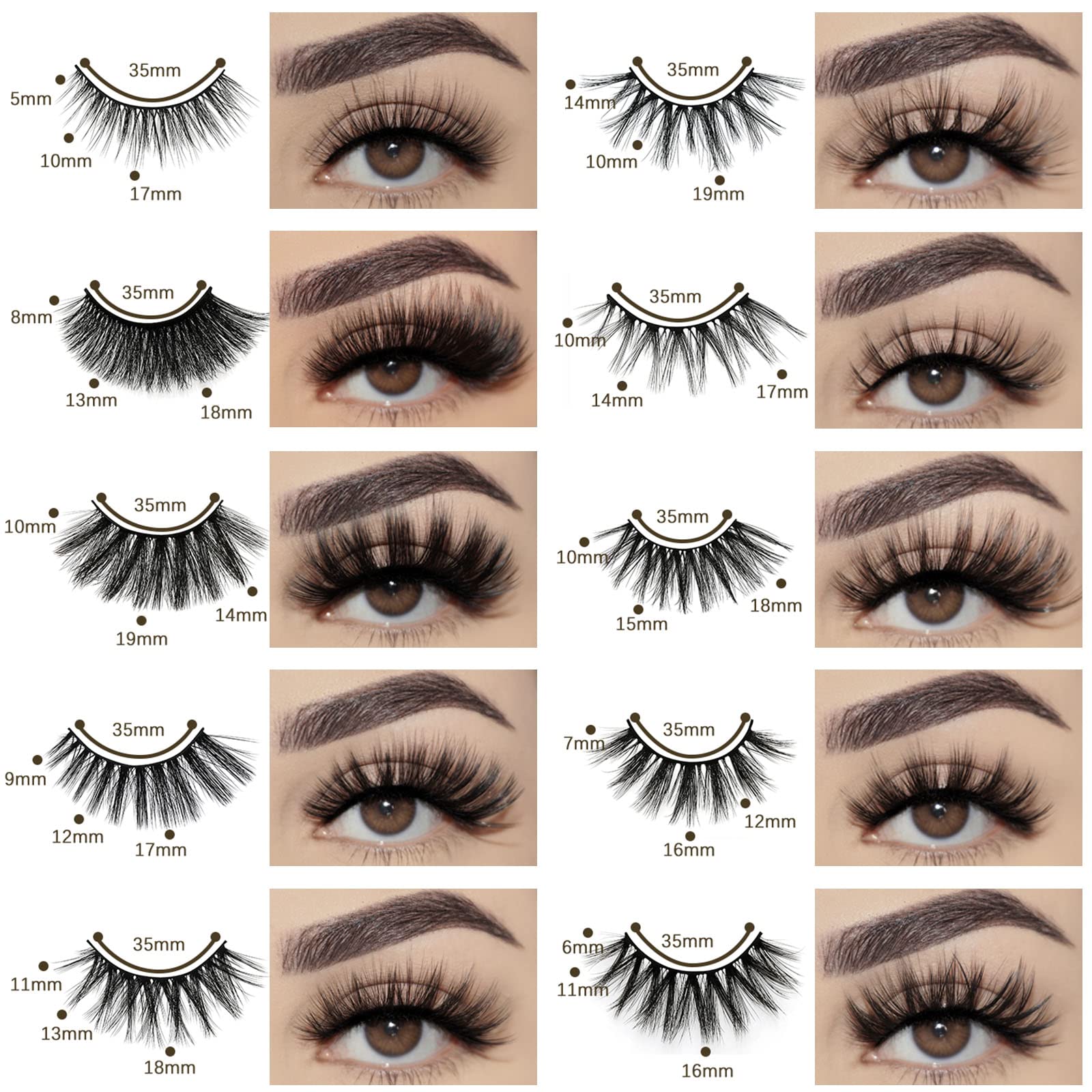 FARRED closeup handmade PBT lashes highlight soft, lightweight fibers for comfort.