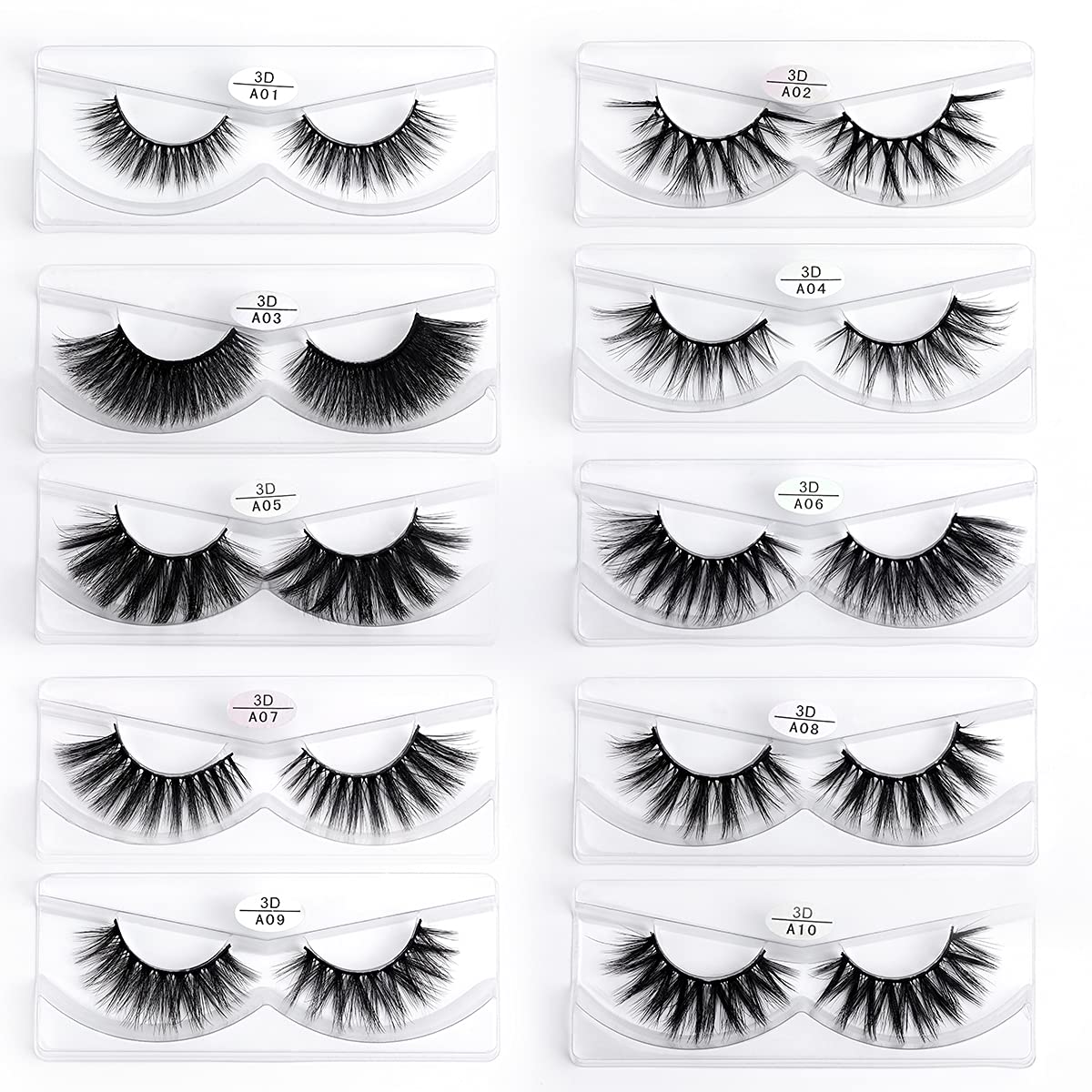 FARRED cotton-band lashes display a flexible band for easy application.