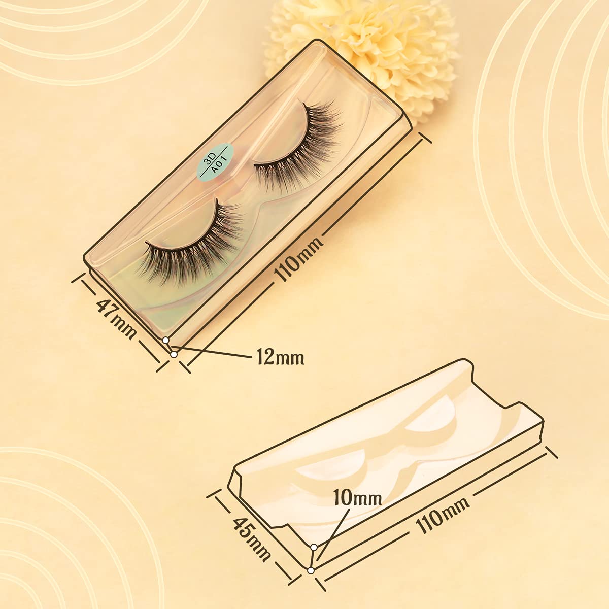 FARRED durable reusable lashes designed for up to 20 wears with care.