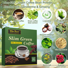 Close-up of green coffee bean powder texture