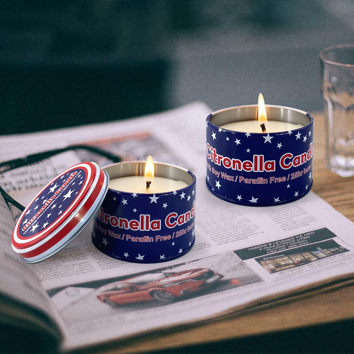 Fasize citronella scent outdoors enhances relaxed gatherings and fresh air on the patio