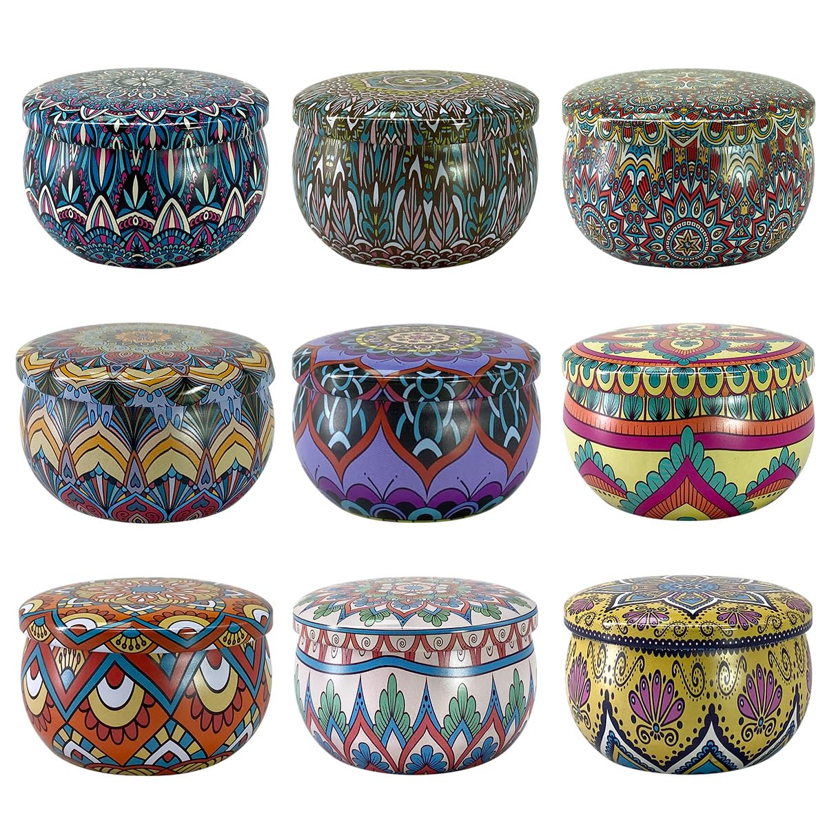 Fasize scented candles 9-pack 2oz variations create customizable mood options.