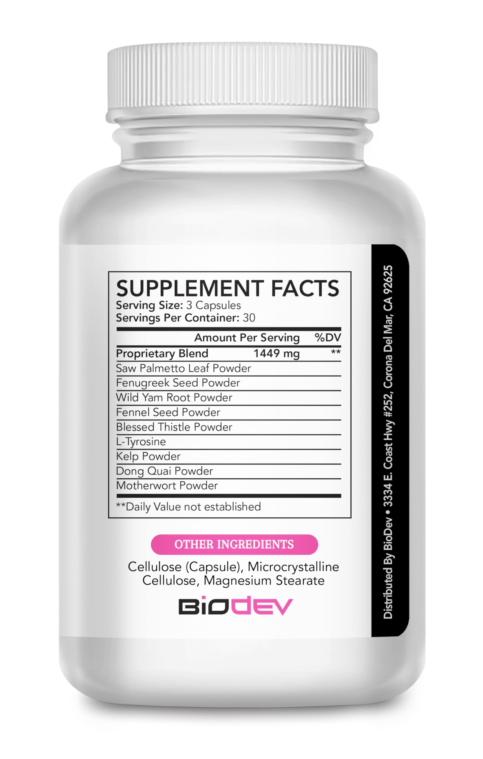 Close-up of Fasst butt enhancement pills capsules