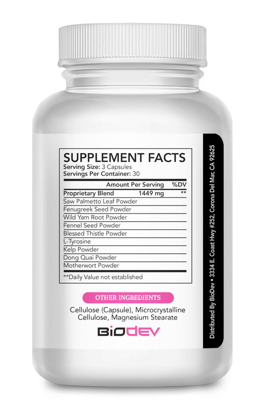 Close-up of Fasst butt enhancement pills capsules