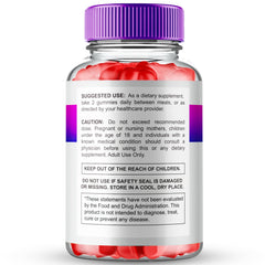 Keto+ ACV Gummies all natural formula label close-up