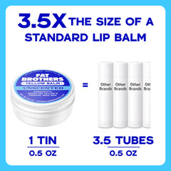 Fat Brothers Tallow Balm packaging recyclability highlights eco-friendly lip care.