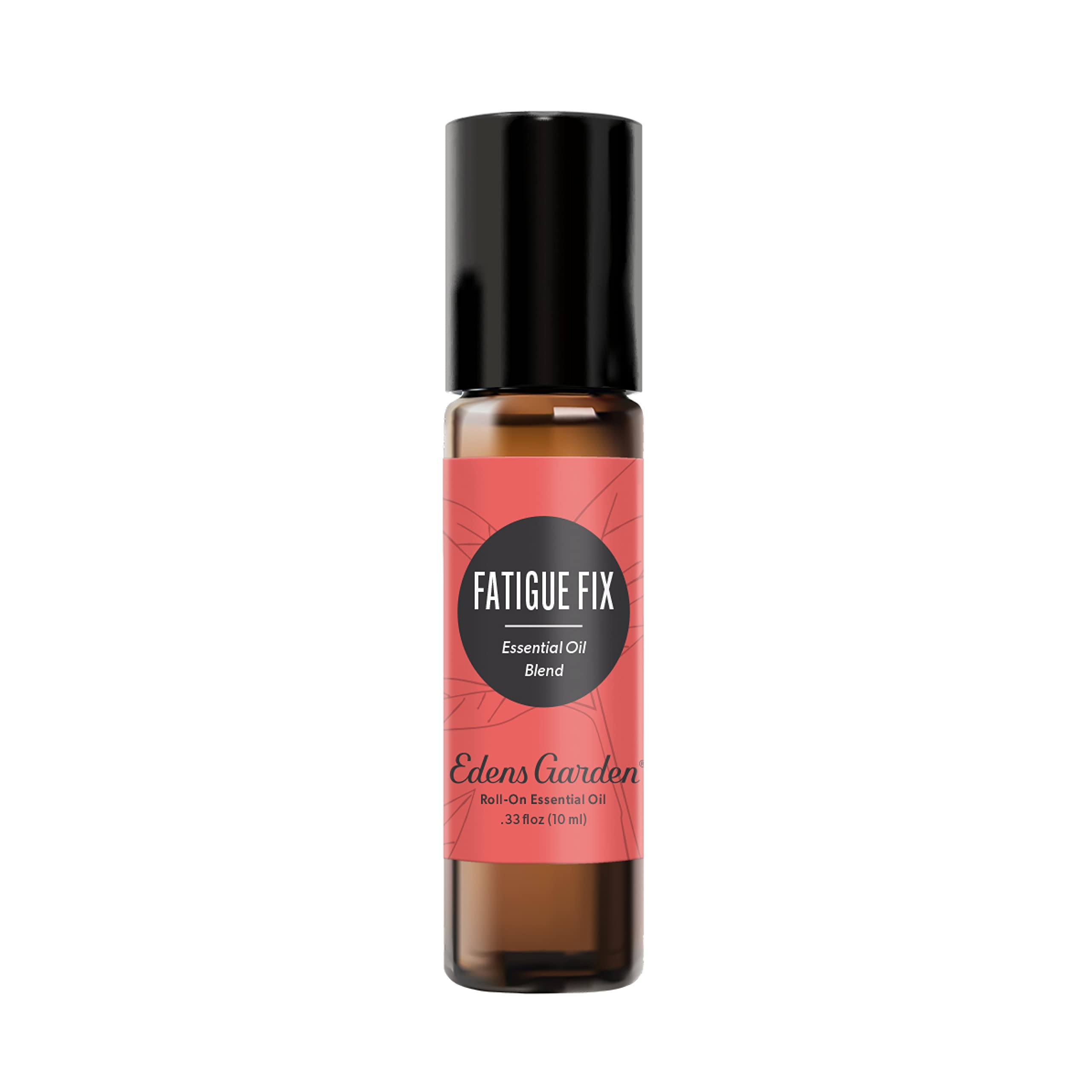 Edens Garden Fatigue Fix roll-on bottle with forest-themed label