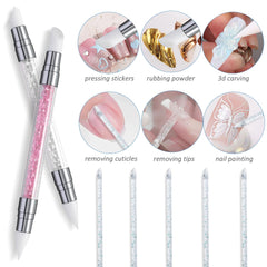 Fcozpjk mixing sticks help clean, accurate nail art application.