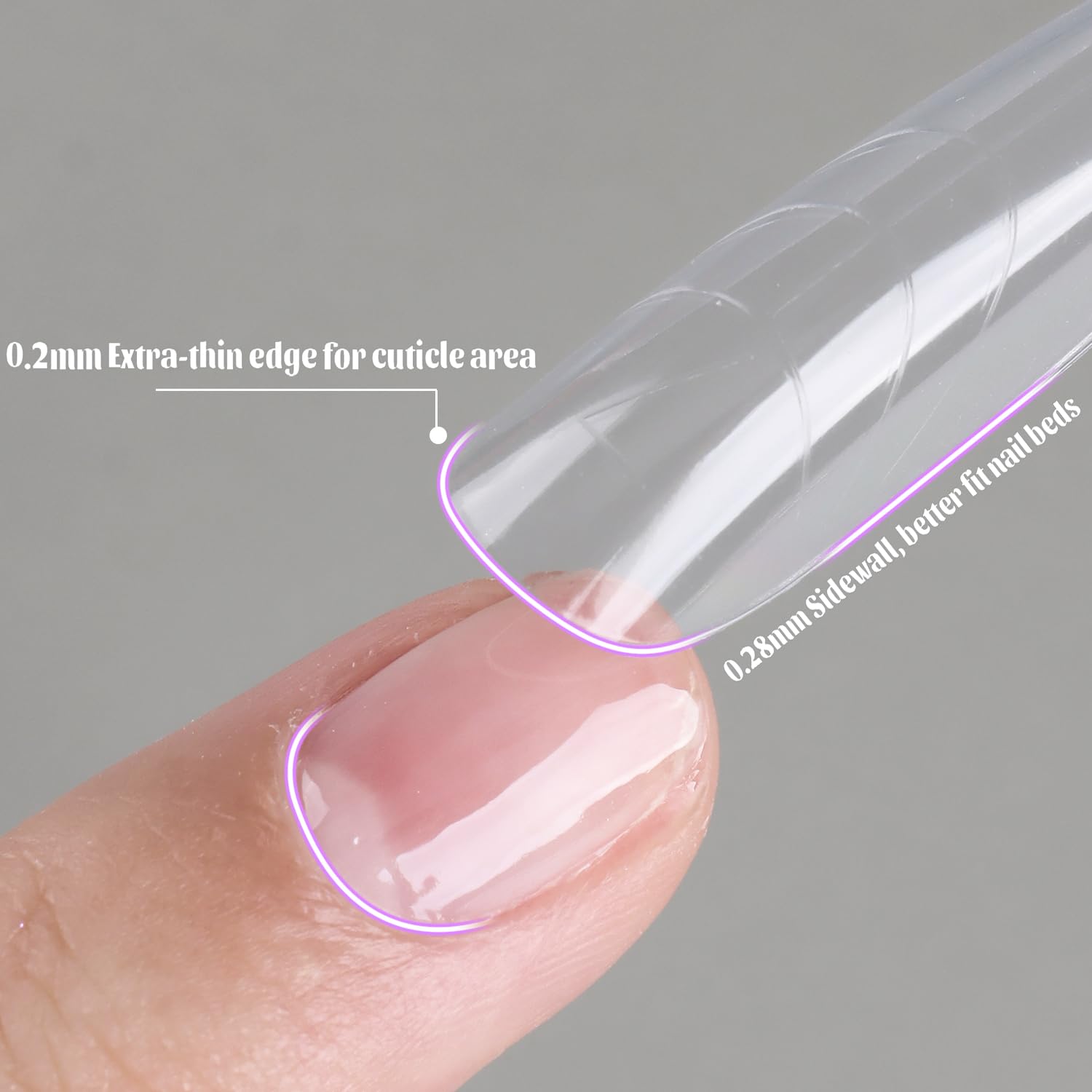 Fcozpjk step-by-step nail extension process with sandwich forms