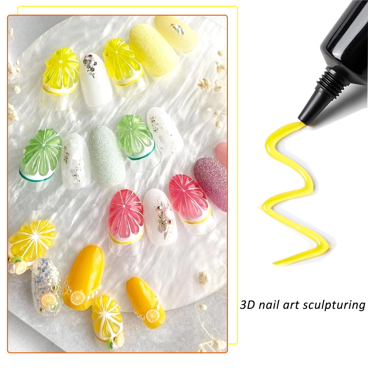 Fcozpjk precision needle-tube enables easy gel application on nails.
