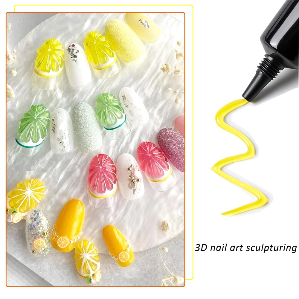 Fcozpjk precision needle-tube enables easy gel application on nails.