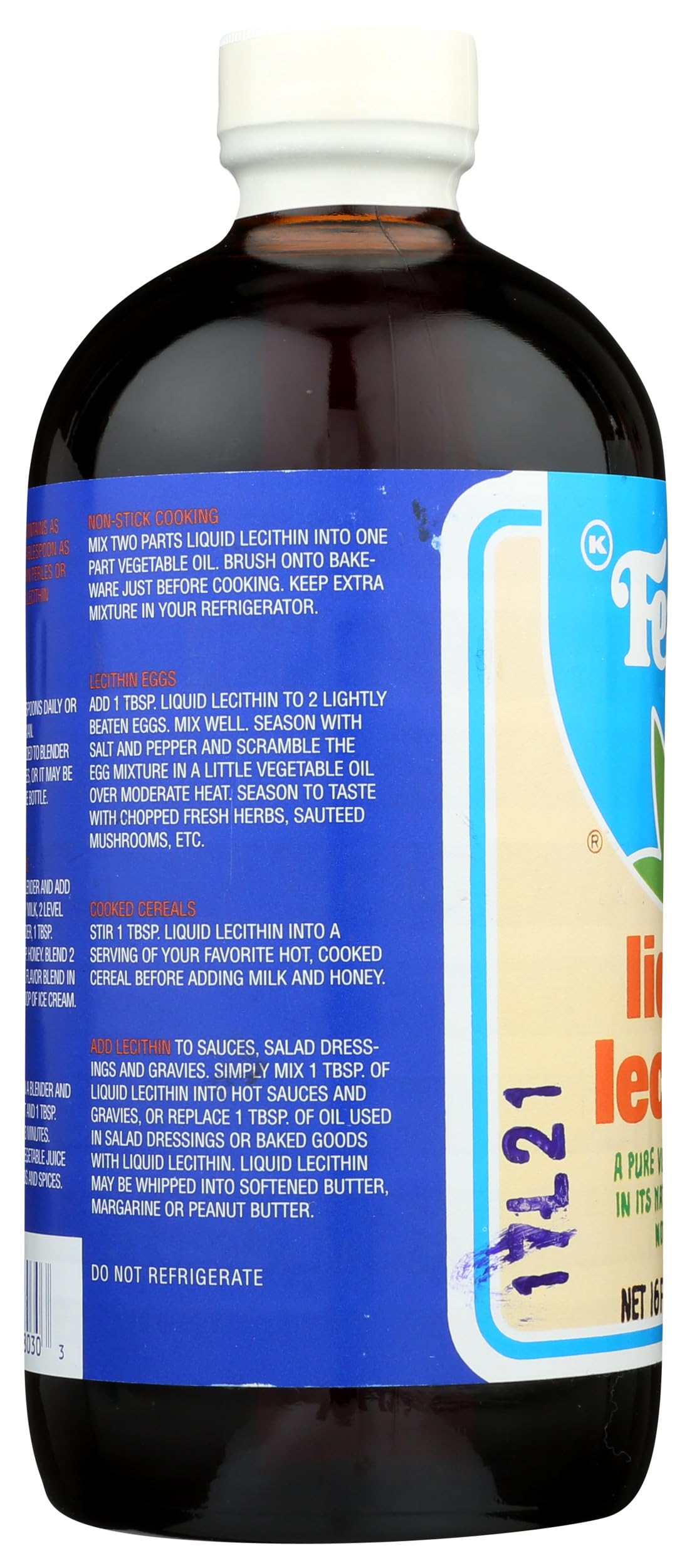 Lecithin liquid product 16oz packaging