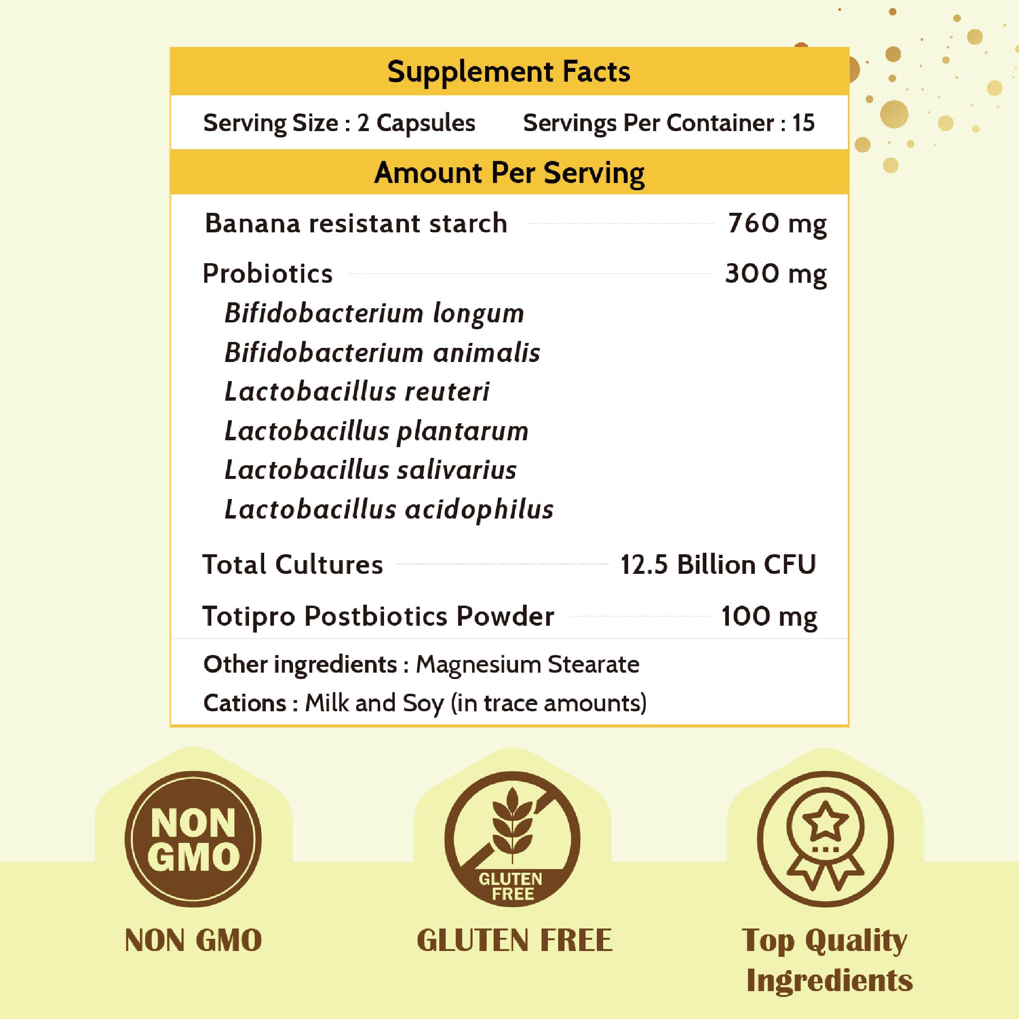 Graphic illustration of probiotic, prebiotic, and postbiotic ingredients