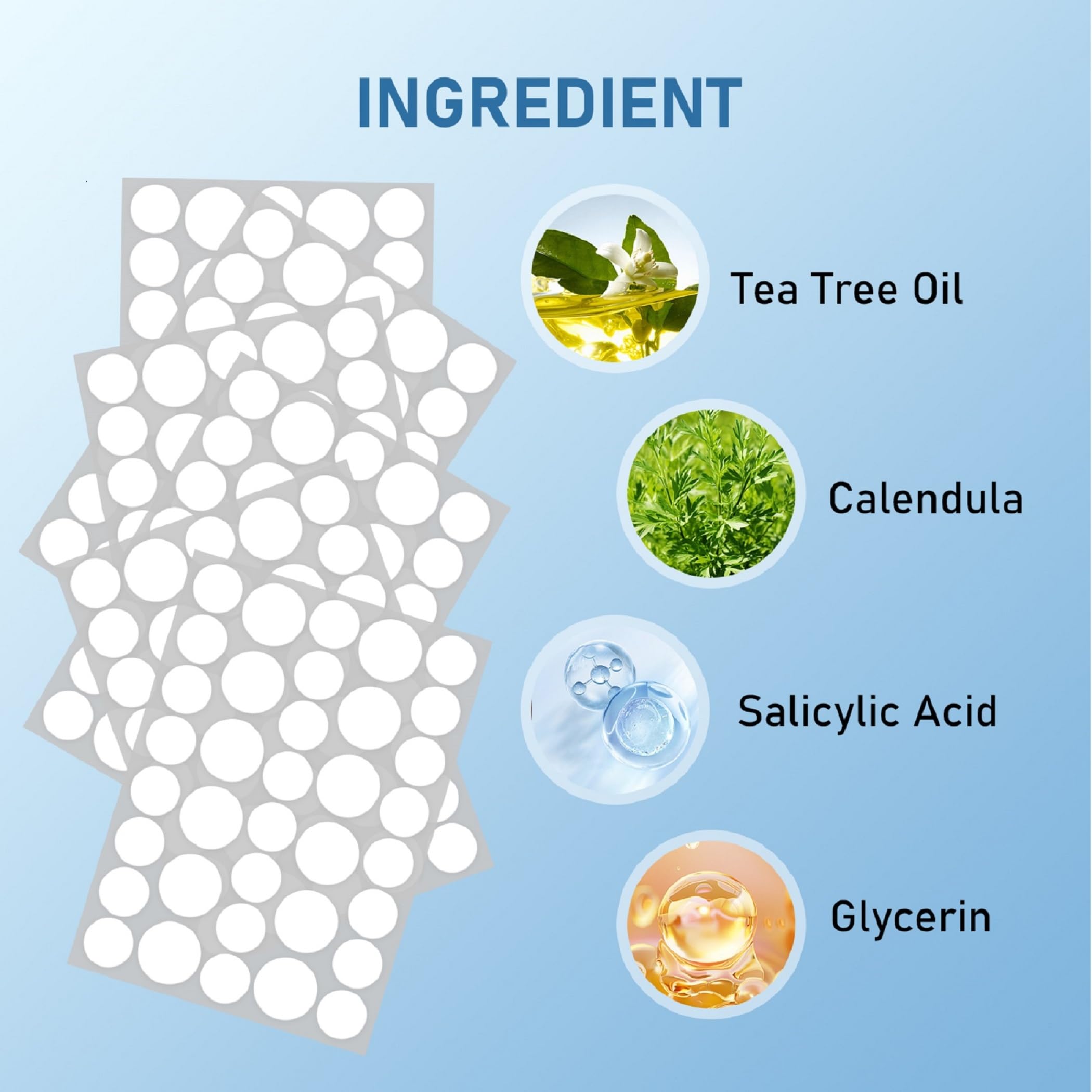 FEDOLOY Hydrocolloid stickers transparent demonstrate invisible protection while worn.