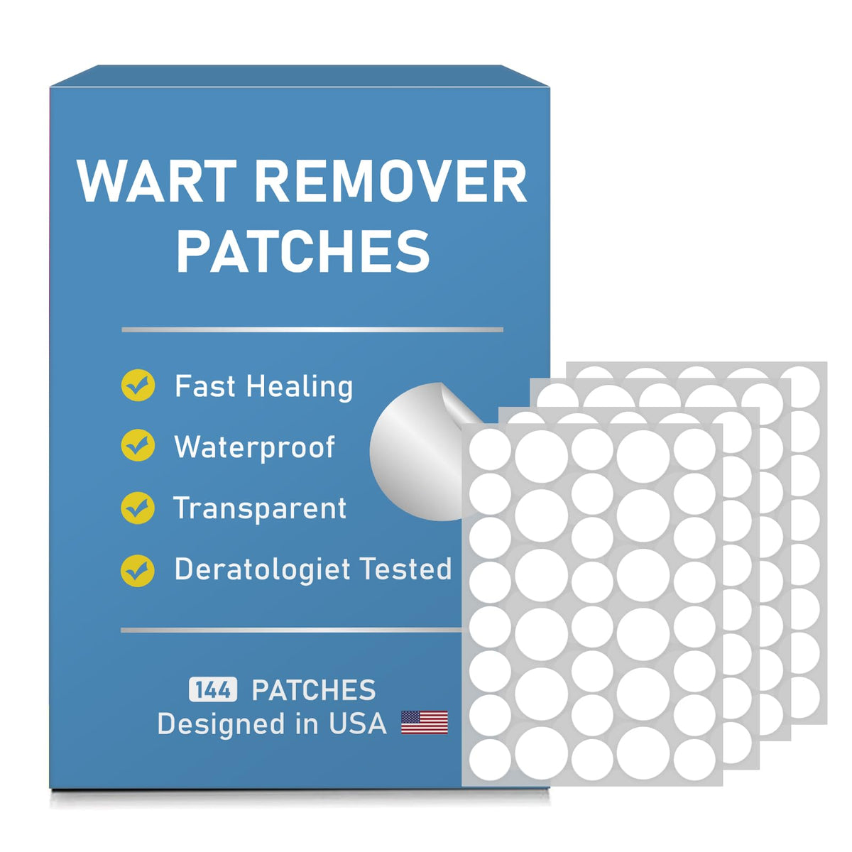 FEDOLOY wart patches pack offers discreet, invisible coverage for daily wear.