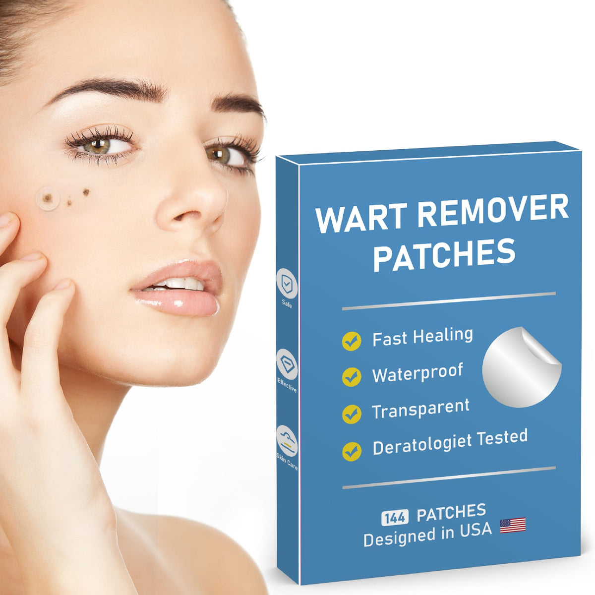 FEDOLOY Wart Remover Patches pack hides warts with targeted care.