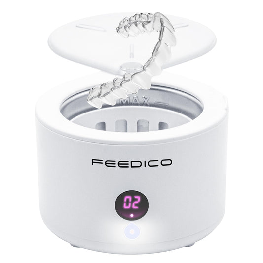 Feedico ultrasonic cleaner 200ml stainless steel tank