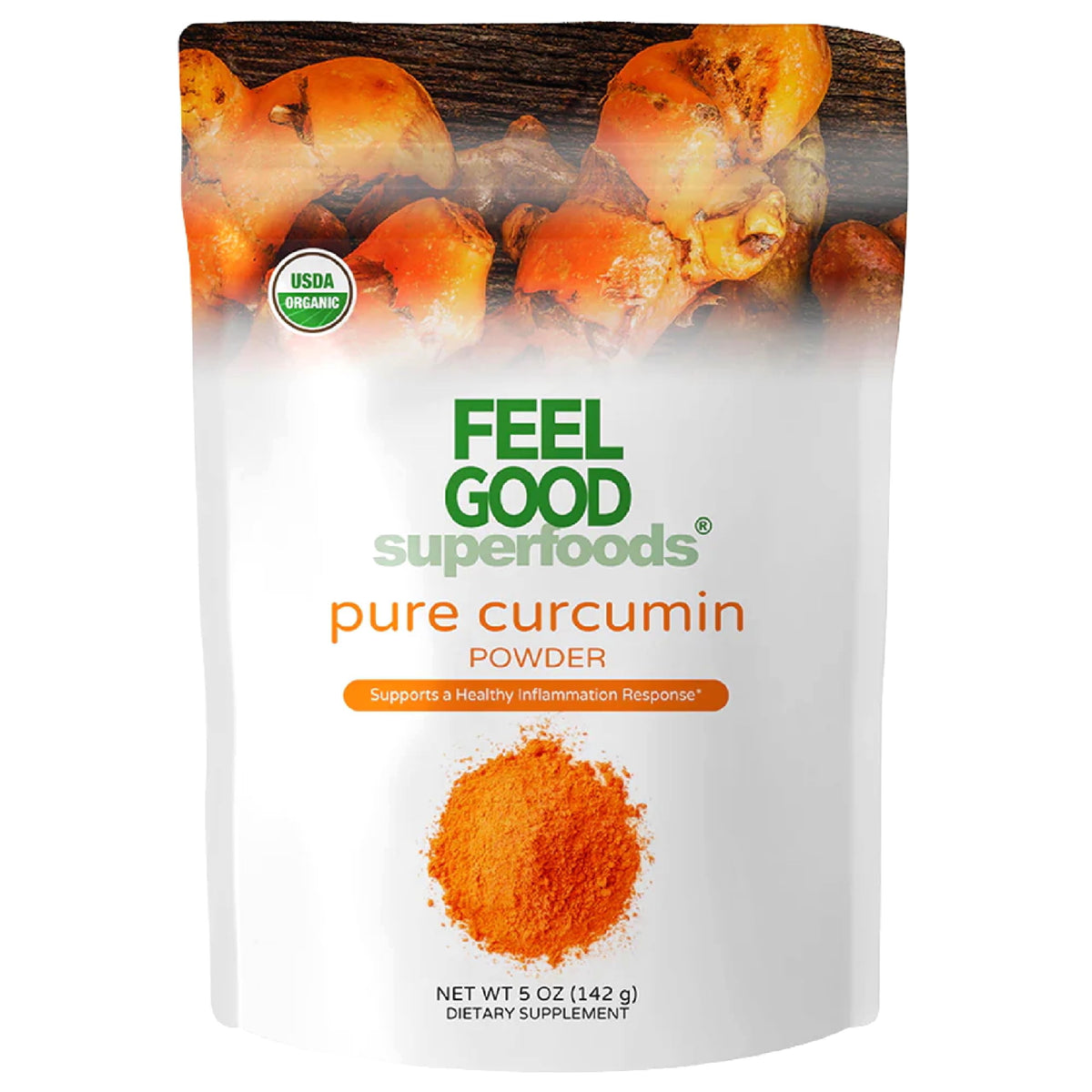 FEEL GOOD Curcumin powder front view