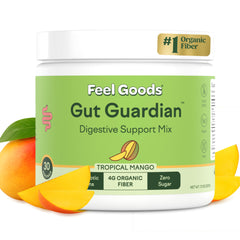 Feel Goods Gut Guardian tropical mango tub for convenient daily digestive support.