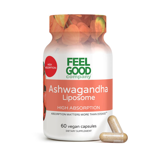 FeelGood Ashwagandha Liposomal 600mg vegan capsules