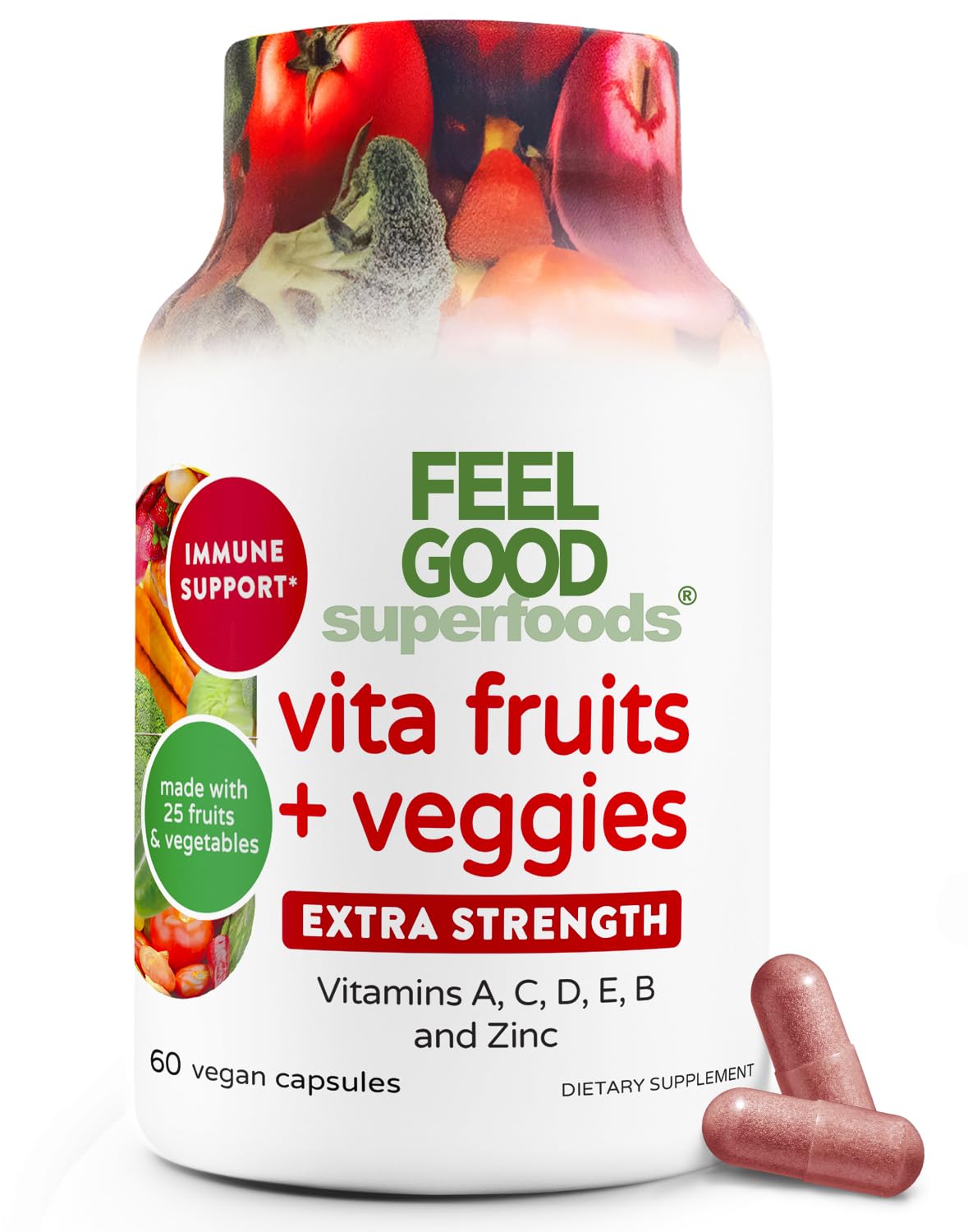FeelGood Immune Support Capsules 60-count bottle