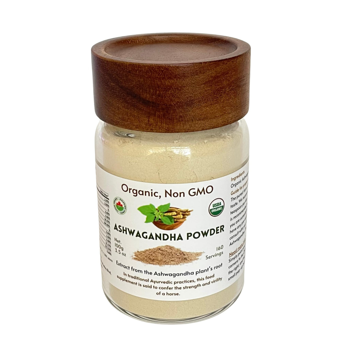 Feenlo Ashwagandha jar – front view