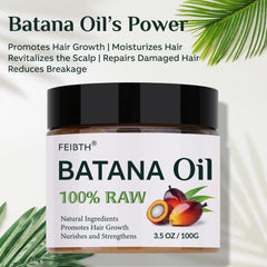 FEIBTH Batana Oil bottle pour demonstrates easy scalp massage for deeper conditioning